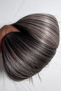 Rooted Black and Blonde Air Touch