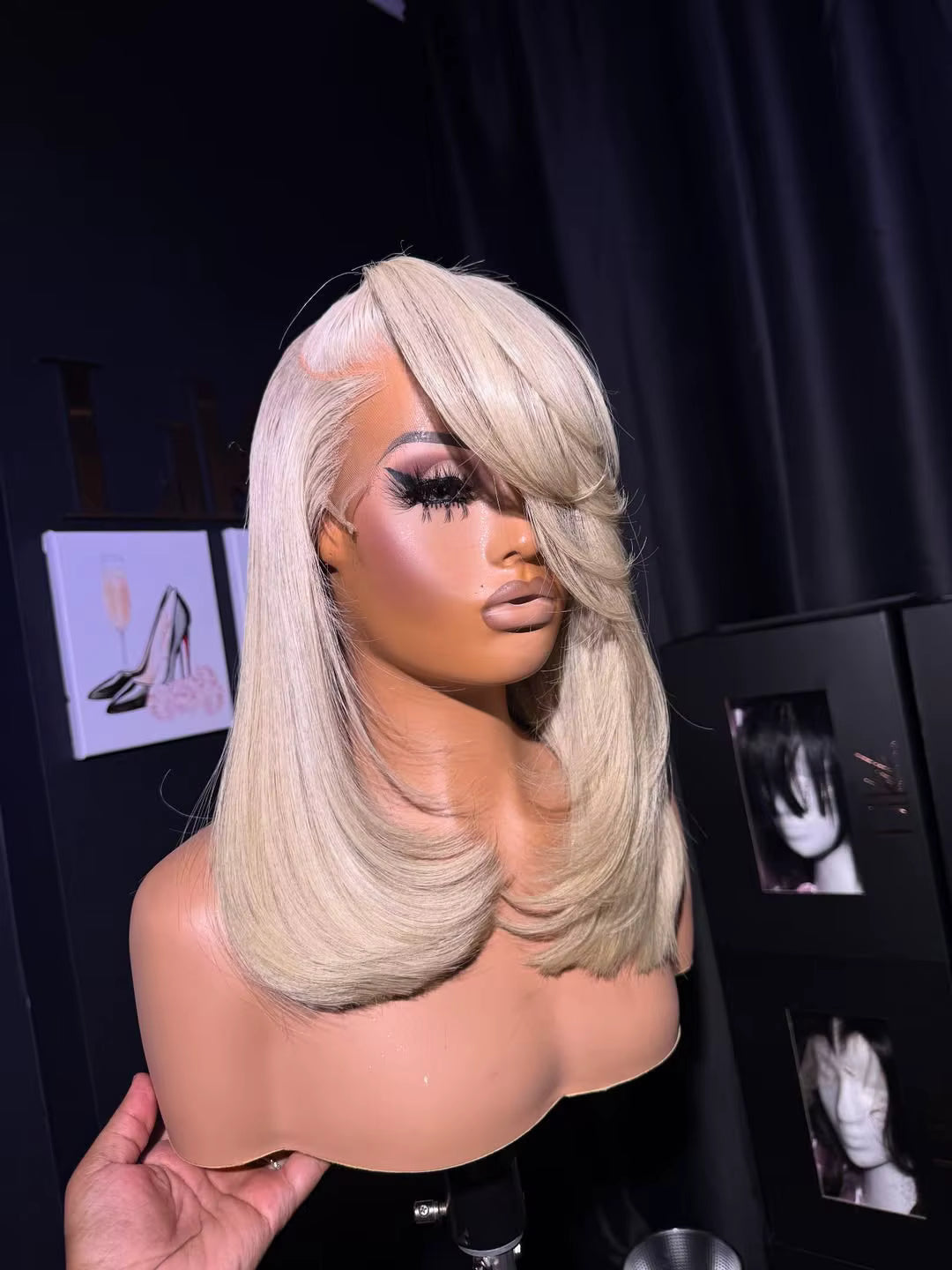 LAYERED ASH BLONDE BOB