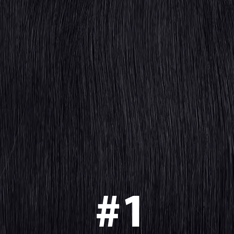 Rooted Black and Blonde Air Touch