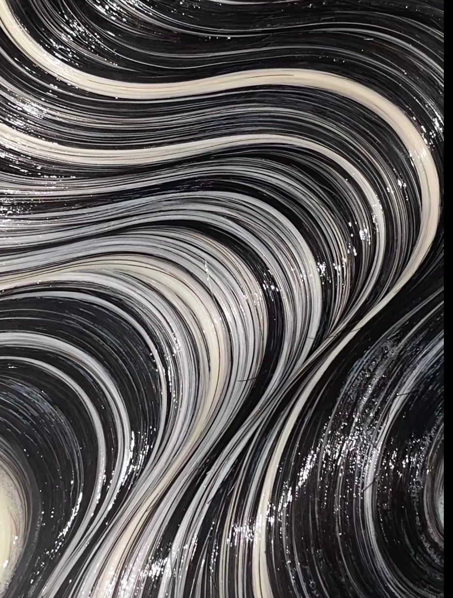 Rooted Black and Blonde Air Touch