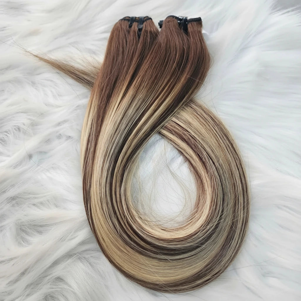 Rooted Caramel & Blonde Air Touch