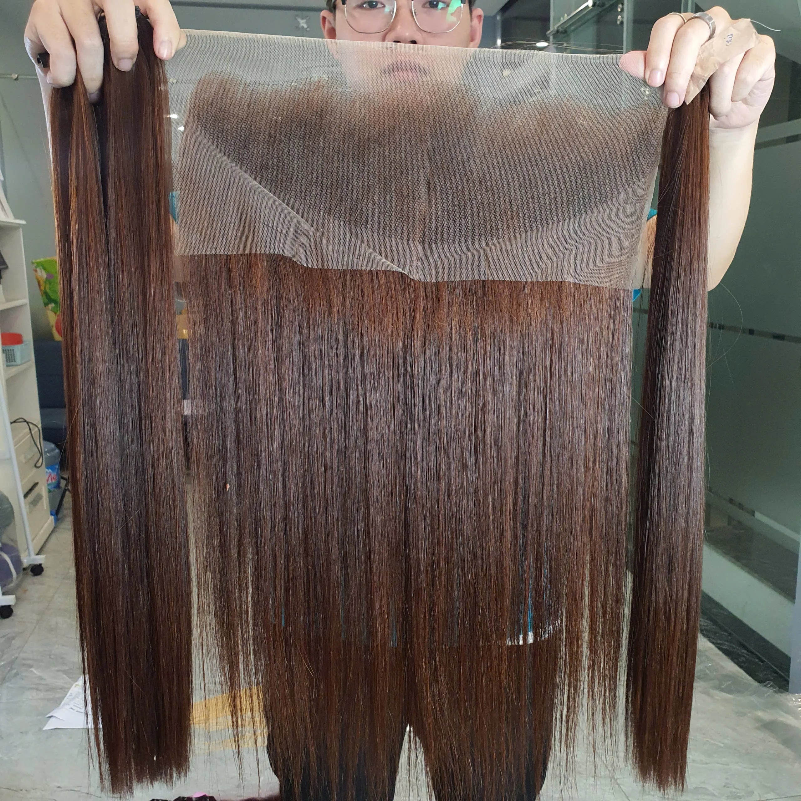 Chocolate Brown 13x4 Bundle Set