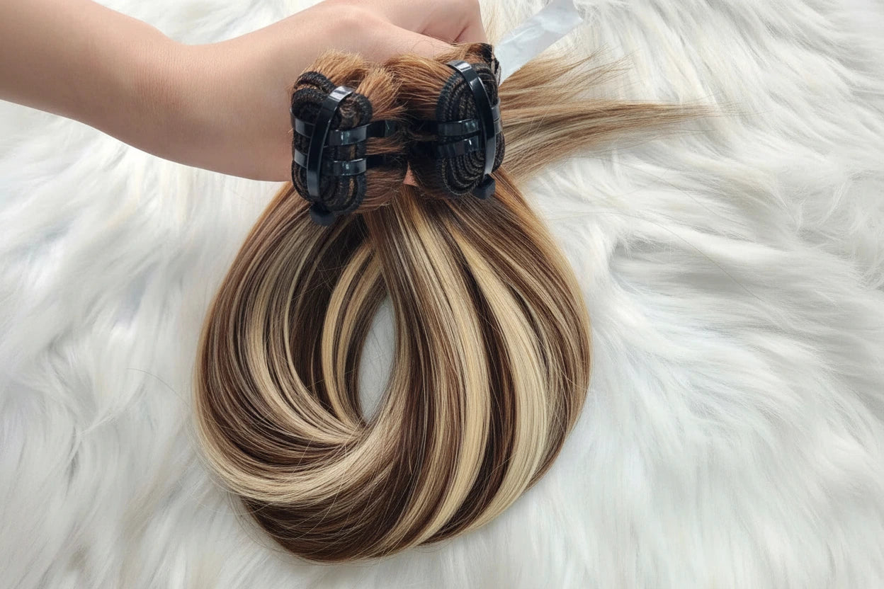 Rooted Caramel & Blonde Air Touch